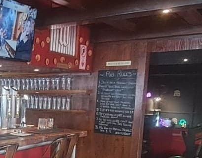 Little Britain Pub games room and bar details